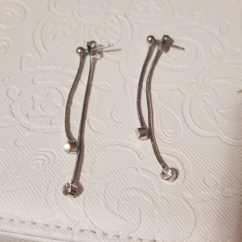 Lia Sophia silver earrings